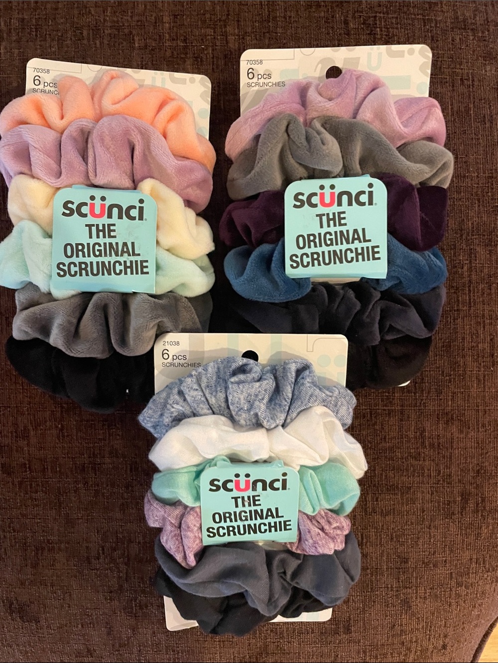 Scunci the original scrunchie 3 NEW sets packages.